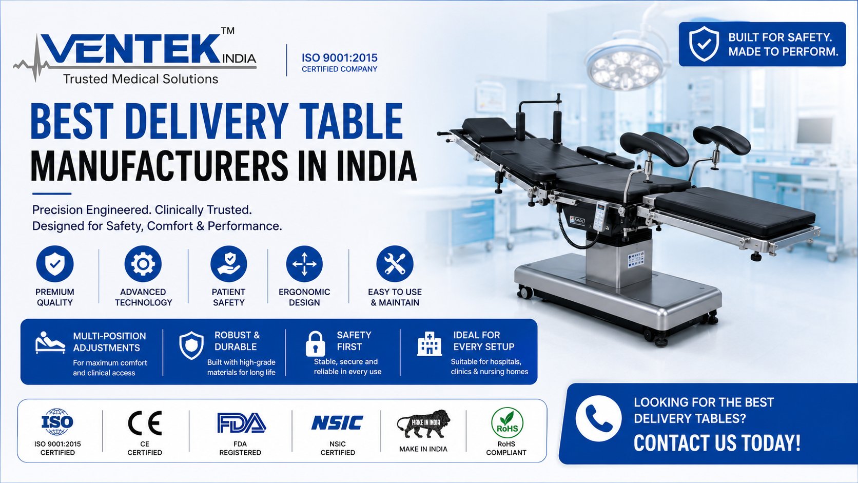 Best Delivery Table Manufacturers in India